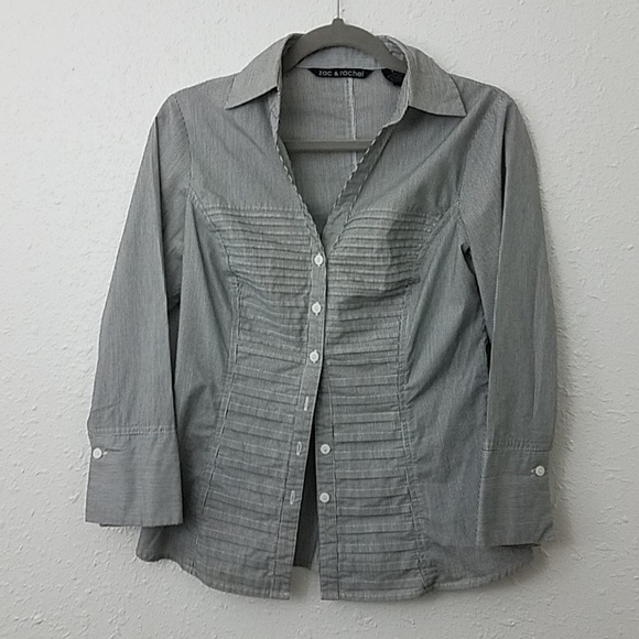 𝅺zac & Rachel small Button front blouse shirt - Picture 1 of 5